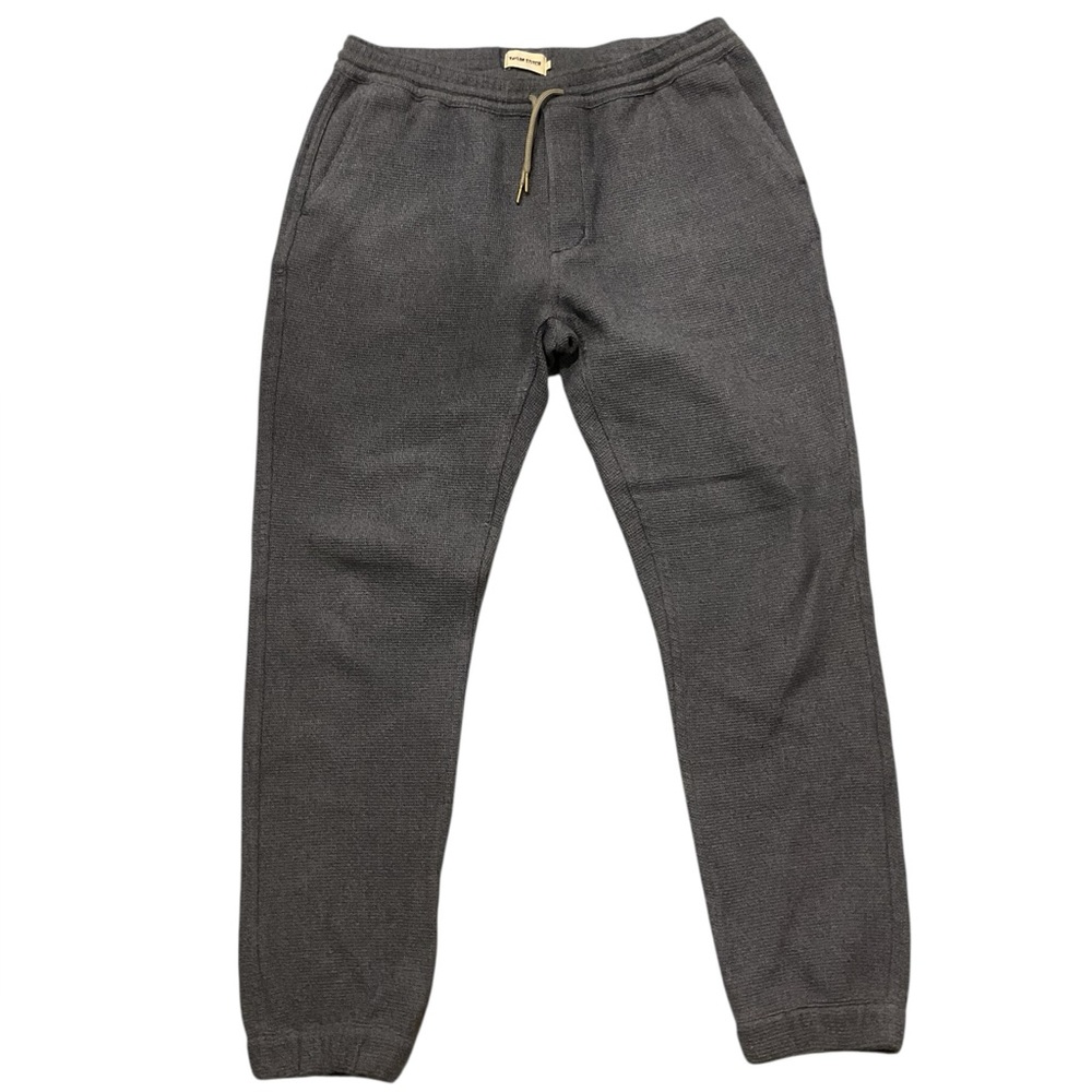 Taylor Stitch Men’s The Apres Charcoal Waffle Print Slim Pants